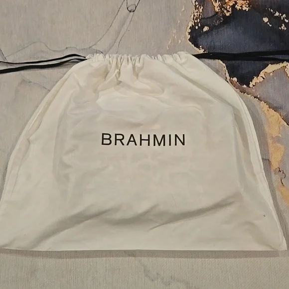 NWT ❣️Brahmin 💎 Daisy Botanic Melbourne Leather Wristlet W/Dustbag Authentic ! - Picture 7 of 8